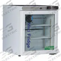 AMERICAN BIOTECH SUPPLY Lab Refrigerator: 1 cu ft, Tabletop, 2°C to 7°C, 19 1/4 in Overall Dp, Temp (MPN PH-ABT-HC-UCFS-0104G). Key specifications — Door Opening Style: Right; Color: White; Alarm Type: Temperature; Manufacturer Part Number: PH-ABT-HC-UCFS-0104G; Brand: AMERICAN BIOTECH SUPPLY; Product Type: Lab Refrigerator; Door Type: Swing Glass; Refrigerant Type: R-600a.