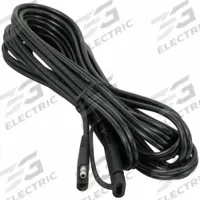 BATTERY TENDER Extension Lead: Extension Cable, 16 ga Wire Size, 12.5 ft Overall Lg, Black, 15V (MPN 081-0148-12). Key specifications — Termination Type: Extension Cable; Connection Type: Pin/Socket QDC; Maximum Voltage: 15V; Wire Color: Black; Wire Size: 16 ga; Brand: BATTERY TENDER.