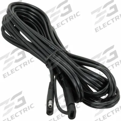 BATTERY TENDER Extension Lead: Extension Cable, 16 ga Wire Size, 12.5 ft Overall Lg, Black - Battery Cables