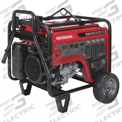 HONDA Portable Generator: Conventional, Gasoline, 4,500 W Running, 5,000 W Starting - Conventional Generators