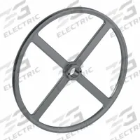 APPROVED VENDOR V-Belt Pulley: AK184, 1 Groove, 18.25 in OD, Bushed Bore, H/QT, Cast Iron, Spoked (MPN AK184H). Key specifications — Pulley Industry Number: AK184; Pitch Diameter: 17.66 in (3L); For Belt Section (broad, with similar types): 3L.