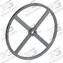 APPROVED VENDOR V-Belt Pulley: AK184, 1 Groove, 18.25 in OD, Bushed Bore, H/QT, Cast Iron, Spoked (MPN AK184H). Key specifications — Pulley Industry Number: AK184; Pitch Diameter: 17.66 in (3L); For Belt Section (broad, with similar types): 3L.