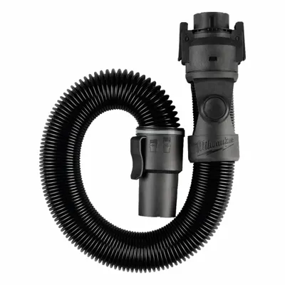 MILWAUKEE Vacuum Hose: 1 7/8 in Hose Dia, 6 ft Hose Lg, Plastic - Stretchable Vacuum Hoses