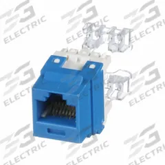 PANDUIT Jack Module: Punch-Down, 1 Ports, Blue, 6, RJ45, Copper, NK688MBU. Key specifications — Color: Blue; Compatible Wire Material: Copper; Display Sell UOM: EA; Brand: PANDUIT.