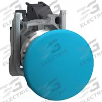 SCHNEIDER ELECTRIC Mushroom Head Push Button: 22 mm, Metallic, Mushroom Head Profile, 1NO (MPN XB4BC61GEX). Key specifications — Manufacturer Part Number: XB4BC61GEX; Product Type: Push Button Operators; Series: XB4; Brand: SCHNEIDER; AC Contact Rating: 1.2 A @ 600 V; Action: Momentary; DC Contact Rating: 0.27 A @ 250 V; Operator Illumination: Non-Illuminated.