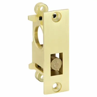 KABA ILCO Bottom Rail Lock: 4 3/4 in Lg, 1 5/16 in Wd, 1 7/8 in Ht - Rail Locks for Glass Doors