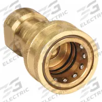 PARKER Hydraulic Quick Connect Hose Coupling: 3/4 in Coupling Size, Brass, 106 lpm Max. Flow Rate (MPN BH6-60). Key specifications — Thread Size: 3/4"-14; Brand: PARKER; Seal Material: Nitrile.