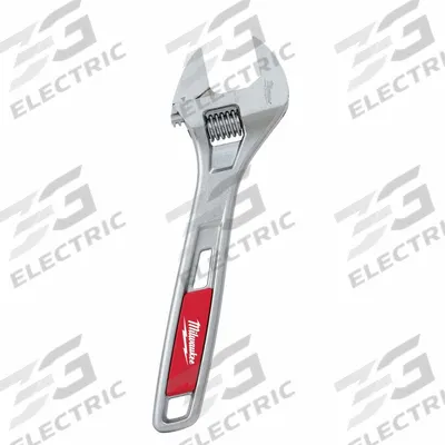 MILWAUKEE Adjustable Wrench: Alloy Steel, Chrome, 8 in Overall Lg - General Purpose Adjustable Wrenches