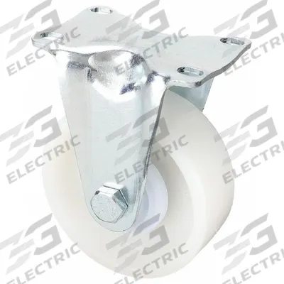 APPROVED VENDOR Plate Caster: Corrosion-Resistant, Rigid, 4 in Wheel Dia, 1 7/16 in Wheel Wd - Debris-Resistant Plate Casters