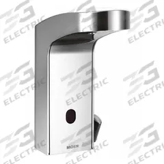 MOEN Bathroom Sensor Faucet: M-Power, Metal, Chrome Finish, Single-Post, Battery, 0.5 gpm Flow Rate (MPN 8552). Key specifications — Brand: MOEN; Includes: In-Line Check Valve with Filters; Series: M-Power.