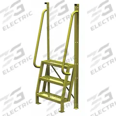 TRI-ARC Configurable Platform Ladder: 6.8 ft Overall Ht, 30 in Overall Wd, 20 in Overall Dp, Steel (MPN UCL7503242). Key specifications — Material: Steel; Color: Yellow; Brand: TRI-ARC.