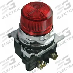 EATON Pilot Light: 30 mm Panel Mounting Size, Red, LED, 120 V AC Max Volt Rating (Supply) (MPN 10250T197LRP2A). Key specifications — Series: 10250T; Brand: EATON; Includes Push-To-Test: No Push-To-Test Included.