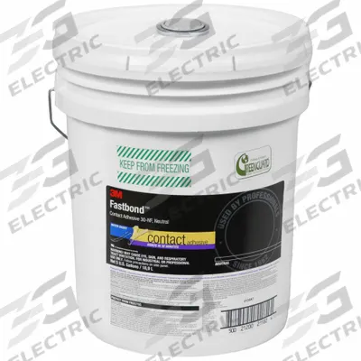 3M Contact Cement: 30NF, Gen Purpose, 5 gal, Pail, Clear - General Purpose Contact Adhesives