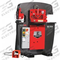 EDWARDS Ironworker: 460V AC /Three-Phase, 4 Stations, 55 Tonf Hydraulic Force, 23 A Current (MPN ED9-IW55-3P460-A). Key specifications — attr69797: Punch; attr67058: 5⁄8 in; attr66073: ED9-IW55-3P460-A; attr66076: EDWARDS.