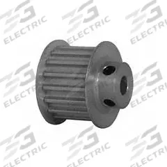 DAYTON Timing Pulley: Curvilinear, Fixed, For 15 mm Belt Wd, 17 Teeth, 5 mm Pitch, Aluminum (MPN 17-5M15-6FA3). Key specifications — Brand: DAYTON; Finish: Clear Anodized; For Belt Series: Powerhouse®.