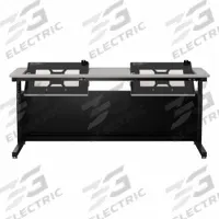 VERSADESK Standing Desk: Gray, Wood, 72 in Overall Wd, 24 in Overall Dp, 36 in Max Desktop Ht, Black (MPN RST7224-BG). Key specifications — Frame Color: Black; Frame Material: Laminate; Brand: VERSADESK; Desktop Color: Gray; Desktop Material: Wood.