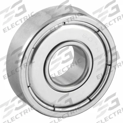 EZO Miniature Ball Bearing: 607, Dbl Shield, 7 mm Bore, 19 mm OD, 6 mm Wd - High-Precision Radial Ball Bearings