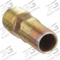 CAMPBELL Barbed Hose Fitting: For 2 in Hose I.D., Hose Barb x NPT, 2 in x 2 in Fitting Size, Hex (MPN MAB 8). Key specifications — Fitting Connection Type: Hose Barb x NPT; Fitting Gender: Male x Male; Nipple Grip Type: Hex; Brand: CAMPBELL.