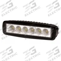 ECCO Vehicle Work Light: Rectangular, Flood, LED, Bolt, Pigtail, Universal, Surface Mount, Black (MPN EW2441). Key specifications — Housing Color: Black; Brand: ECCO; Mount Type: Bolt; Electrical Connection: Pigtail; Installation Type: Permanent.
