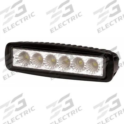 ECCO Vehicle Work Light: Rectangular, Flood, LED, Bolt, Pigtail, Universal, Surface Mount - Vehicle Floodlights