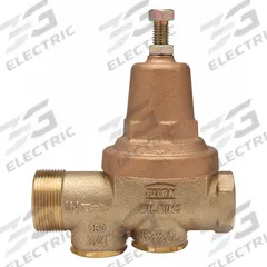 WILKINS Water Pressure Reducing Valve: FNPT, 3/4 in Pipe Size, Cast Bronze, 25 psi to 75 psi, NPT (MPN 34-625XLSULU). Key specifications — Brand: WILKINS; Union Type: No Union; Low-Lead Compliance: Low-Lead Compliant.