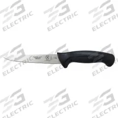 MERCER CUTLERY Utility Knife: Sharp Edge, 6 in Overall Lg, Steel Blade, Black Handle, Stamped, Black (MPN M23306). Key specifications — Sub-brand: Millennia; Brand: MERCER CUTLERY; Blade Material: Steel; Blade Type: Sharp Edge; Forged/Stamped: Stamped; Handle Color: Black; Handle Material: Santoprene/Polypropylene; Knife Type: Utility Knife.