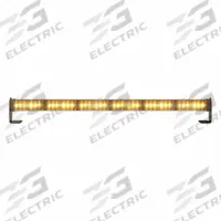 ECCO Warning Light: Combo Warning and Directional Light, Amber/White, 1 13/16 in Overall Wd, LED (MPN ED3160AW). Key specifications — Operating Voltage: 12-24V; Number of Flash Patterns: 23; Includes: Light / Mounting Hardware; Electrical Connection: 18 AWG Wires; Mount Type: Bracket; Brand: ECCO; Shape: Rectangular; Lighting SAE Class Rating: SAE Class 1.