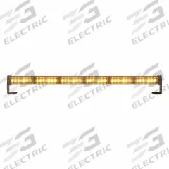 ECCO Warning Light: Combo Warning and Directional Light, Amber/White, 1 13/16 in Overall Wd, LED (MPN ED3160AW). Key specifications — Operating Voltage: 12-24V; Number of Flash Patterns: 23; Includes: Light / Mounting Hardware; Electrical Connection: 18 AWG Wires; Mount Type: Bracket; Brand: ECCO; Shape: Rectangular; Lighting SAE Class Rating: SAE Class 1.