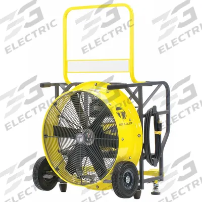 TEMPEST Fan: Variable Speeds, 21 in Blade Dia, 1 1/2 hp Motor Horsepower, Electric - Pressure Ventilation Blowers
