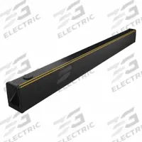 A-SAFE ForkGuard Kerb Guardrail: ForkGuard, Polymer, 61 5/8 in x 7 1/4 in x 5 1/8 in, Floor, Floor (MPN A-01-17-0542). Key specifications — Brand: A-SAFE; Mounting Location: Floor; Includes: (2) Top Cap Uppers; Color: Black; Material: Polymer.