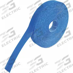 RIP-TIE Hook-and-Loop Cable Tie Roll: 75 ft Lg, 0.5 in Wd, 18 lb Tensile Strength, Blue, Polyester (MPN G-05-075-BU). Key specifications — Color: Blue; Material: Polyester; Brand: RIP-TIE.