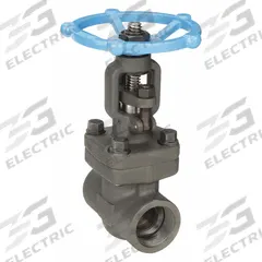 SHARPE Gate Valve: 1 1/4 in, Forged Steel, Rising, FNPT x FNPT, 1,975 psi CWP, Wheel, Solid Wedge (MPN 4371003780). Key specifications — Wedge Material: 410 Stainless Steel; Brand: SHARPE; Bonnet Material: Forged Steel.