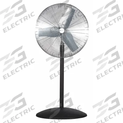 AIRMASTER FAN Circulating Fan: 24 in Blade Dia, 3 Speeds, 1/3 hp Motor HP, Non-Oscillating - Standard Industrial Pedestal Fans