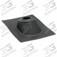 15"H 11"W ThrmPlsc Roof Vent Pipe Flshng: For Pitched Roof, Rectangular Base, For 1 Pipes, Rubber (MPN 11910). Key specifications — Top Opening: Open; Material - Collar: Rubber; Brand: OATEY.