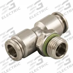 AIGNEP Push-Fit Wye Fitting: 6 mm OD x 6 mm OD Size, Push-to-Connect x Push-to-Connect x MBSPP (MPN 60215X-6-M5). Key specifications — Brand: AIGNEP; Thread Size A: M5.