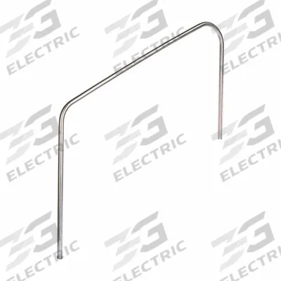 SPECTRUM Stair Rail: 12 in Setback, Dia 1.5 in, 0.12 in Thick, Fixed Legs, 64 5/8 in Ht - Pool Stair Rails