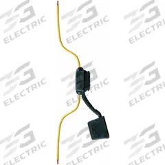 BUSSMANN In-Line Fuse Holder: Non-Rejection Block Style, 1 Pole, 32 V DC Rating, Wire Leads (MPN HHF). Key specifications — Compatible Fuse Series: 257; Brand: BUSSMANN.