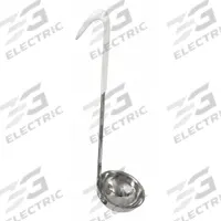 CRESTWARE Ladle: 3 oz Capacity, Stainless Steel, White, 13 in Overall Lg, Unfinished, 3 in Bowl Dia (MPN CL03). Key specifications — Manufacturer Part Number: CL03; Color: White; Material: Stainless Steel; NSF Certified: No; Product Type: Ladle; Brand: CRESTWARE.