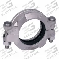 Clamp Coupling: 316 Stainless Steel, 4 in x 4 in, 7 13/16 in Lg, EPDM, 750 psi, Bolted (MPN 0390065310). Key specifications — Brand: GRUVLOK; Maximum Operating Pressure: 750 psi; Movement Tolerance: Rigid; Fitting Pipe Size: 4 in x 4 in.