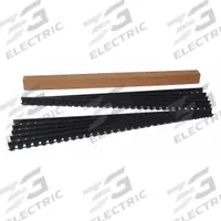 APPROVED VENDOR Paver Edging: 60 ft Lg, 2 1/2 in Wd, 1 13/16 in Dp, PVC, Black (MPN 1262-60C). Key specifications — Material: PVC; Color: Black.