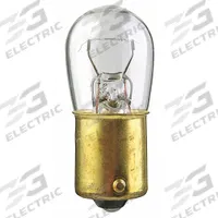 APPROVED VENDOR Incandescent Bulb: Incandescent, Single Contact Bayonet (BA15s), (B) Bullet, B6, 105 (MPN 105-10PK). Key specifications — Light Color: White; Trade Number: 105; Voltage: 12.8V AC; Brand: APPROVED VENDOR; Bulb Shape: B6.