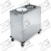 LAKESIDE Plate Dispenser Cart: Heated, 13 1/2 in Plate Size, 39 1/8 in Overall Ht, NSF Certified (MPN 992). Key specifications — Manufacturer Part Number: 992; NSF Certified: Yes; Caster Type: (1) Swivel; Material: Stainless Steel; Color: Silver; Product Type: Plate Dispenser; Brand: LAKESIDE.
