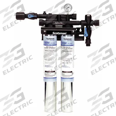SCOTSMAN Water Filtration System: 0.5 micron, 3.3 gpm, 29 1/4 in Overall Ht - Ice Machine & Refrigerator Water Filter Systems