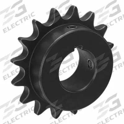TSUBAKI Single Strand Sprocket: 50, For 5/8 in Chain Pitch, 1 1/4 in Bore Dia, 16 Teeth - Size 50 Fixed-Bore Roller Chain Sprockets