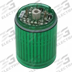 PATLITE Tower Light Module: Steady, 24V DC, Green, 30 mm Overall Dia, 35 mm Overall Ht, MP/MPS (MPN B72100182-3F1). Key specifications — Brand: PATLITE; Compatible with Series: MP/MPS; Lens Color: Green; Operating Voltage: 24V DC; Manufacturer Part Number: B72100182-3F1.