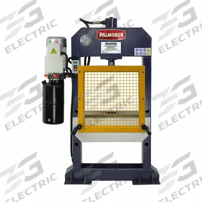 PALMGREN Hydraulic Press: Electric, H-Frame, 10 ton - Electric H-Frame Hydraulic Presses