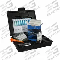 CHEMETRICS Water Quality Test Kit: Sulfide, 1,000 to 10,000 ppm, 1,000 ppm, 30 Tests (MPN K-9520C). Key specifications — Includes: Refill Ampoules; Range: 1,000 to 10,000 ppm; Sensitivity: 1,000 ppm; Test Parameters: Sulfide.