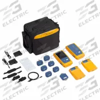 FLUKE NETWORKS Cable Tester Kit: DSX 5000 CableAnalyzer, Industrial Network Base Model, DSX2-5-IE-K1. Key specifications — Communication Protocol: Wi-Fi; Manufacturer Part Number: DSX2-5-IE-K1; Alert Type: Digital Display; Compatible Cable Type: CAT8; Data Safe Monitor: Yes; Display Screen Type: LCD; Display Type: Digital; Includes: (2) Hand Straps.