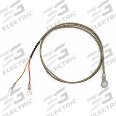 TEMPCO Ring Thermocouple: 32°F to 1,400°F /0°C to 760°C, Type J, For Solids/Surfaces Media Type (MPN TRW00106). Key specifications — Brand: TEMPCO; Cable Material: Fiberglass with Stainless Steel Braid; Cable Length: 12 ft; Accuracy: ±2.2 °C or ±0.75 %, Whichever is Greater; Process Mounting Connection: Bolt; Maximum Wire Gauge: 0.25 mm.