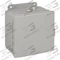 WIEGMANN Enclosure: Steel, 12 in x 12 in x 6 in, NEMA 12/13/4, Solid Cover, Hinged (MPN BN4121206CH). Key specifications — Closure Method: Clamps; Brand: WIEGMANN; Knockouts: Not Included.
